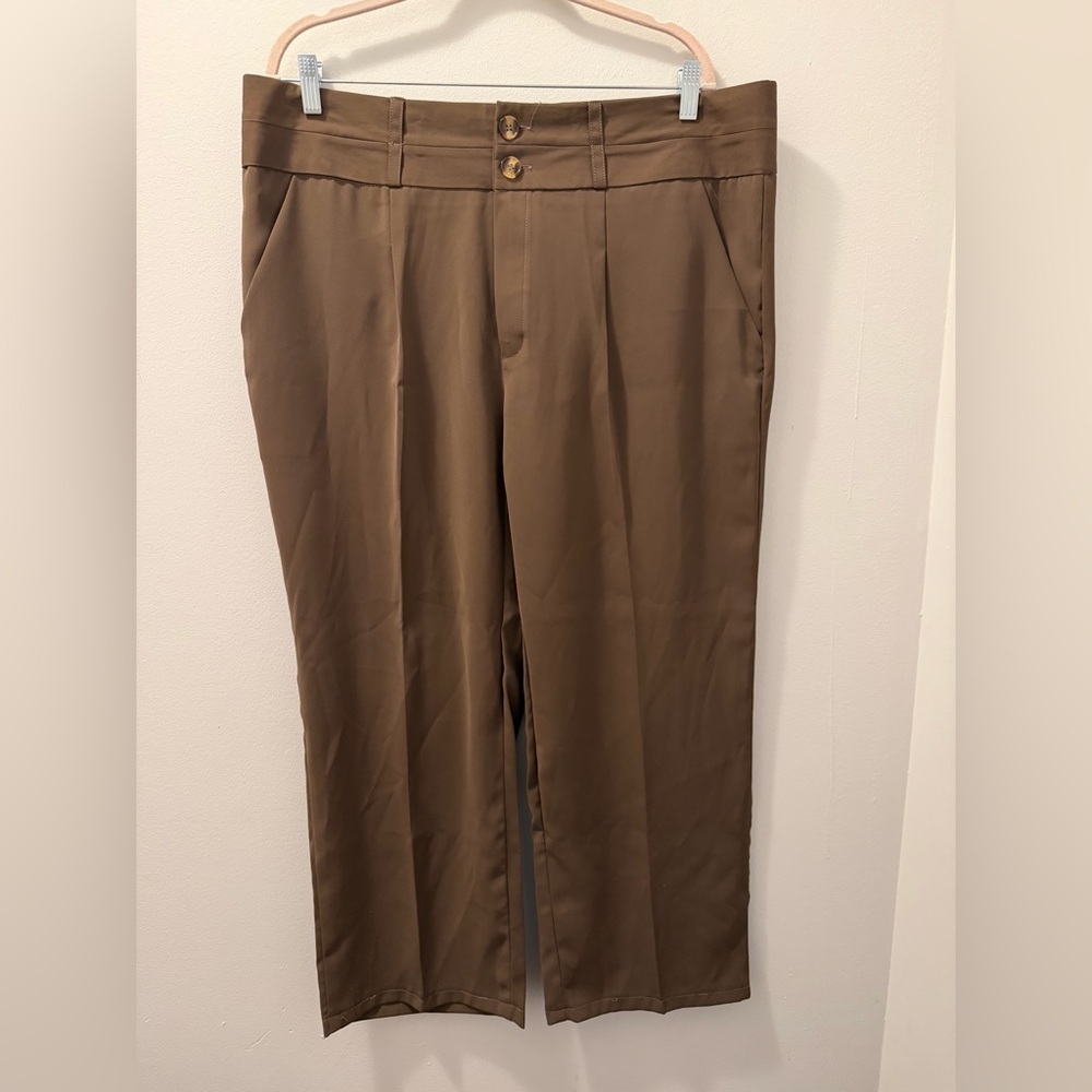 Women's Brown Wide Leg Pants